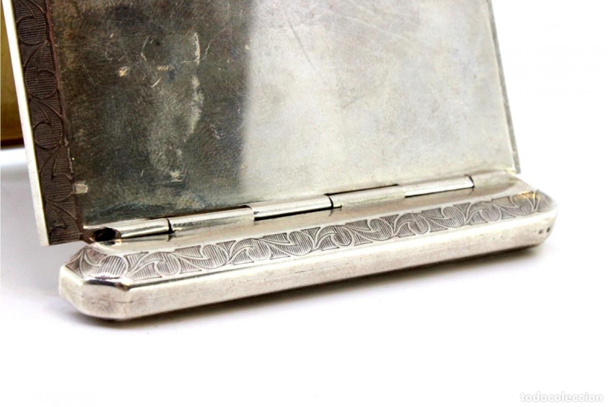 Antig&uuml;edades: Caja de cigarrillos, en plata - Foto 9