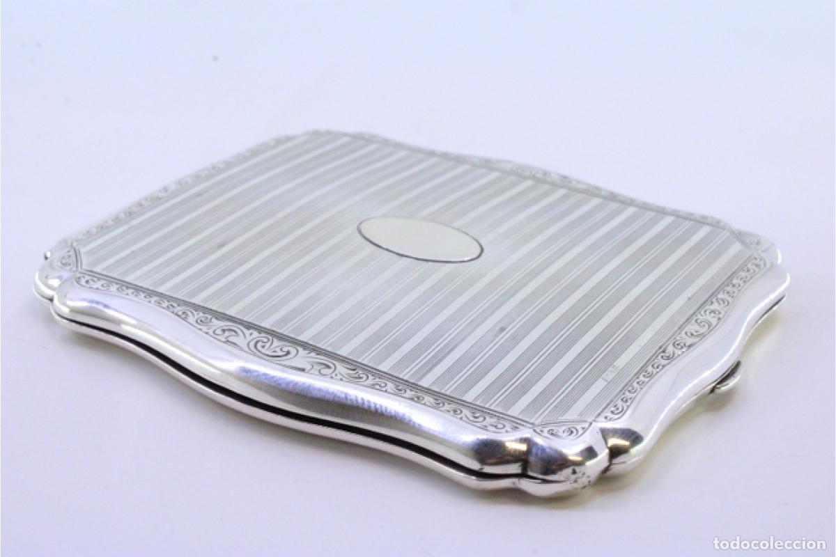 Antig&uuml;edades: Caja de cigarrillos, en plata - Foto 2