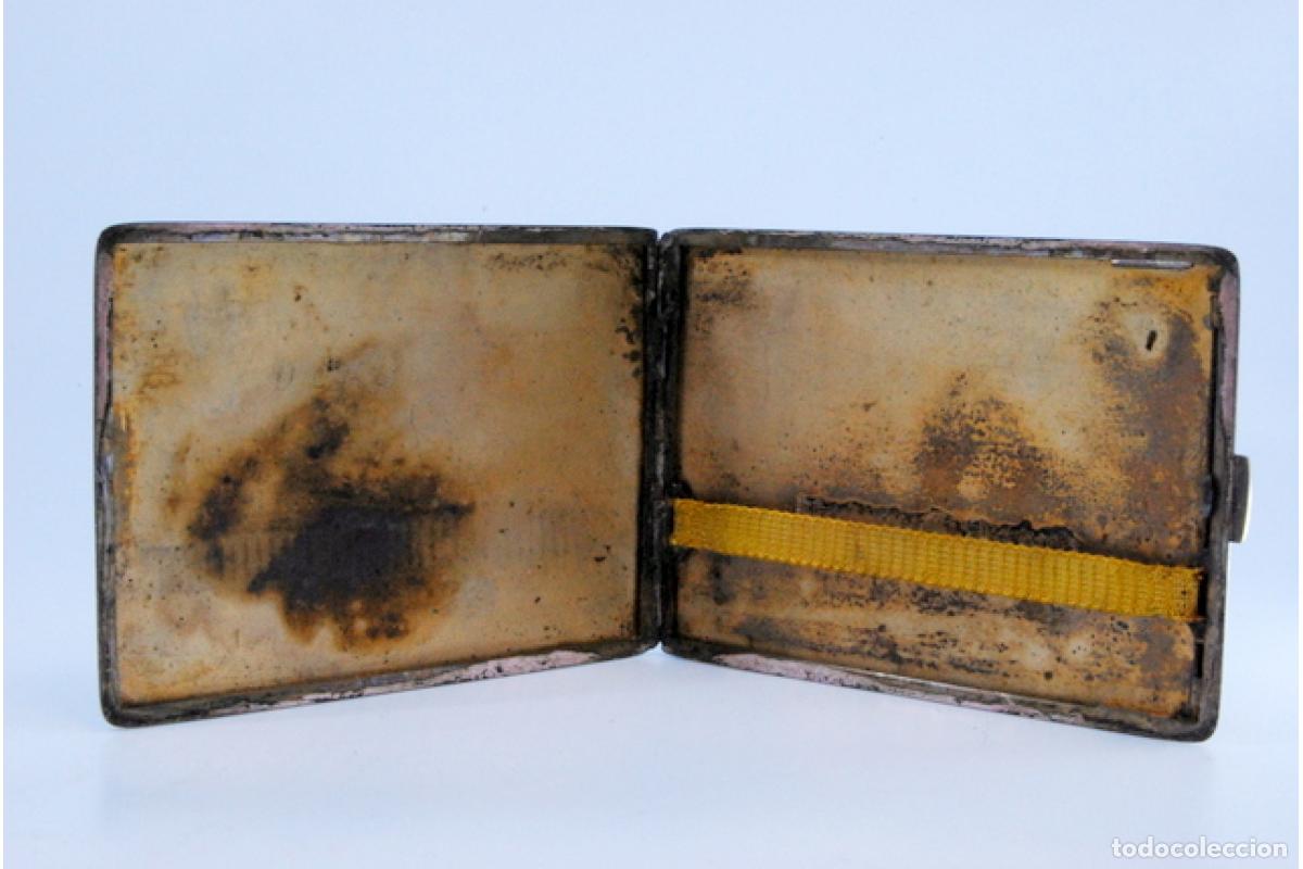 Antig&uuml;edades: Caja de cigarrillos, en plata - Foto 3