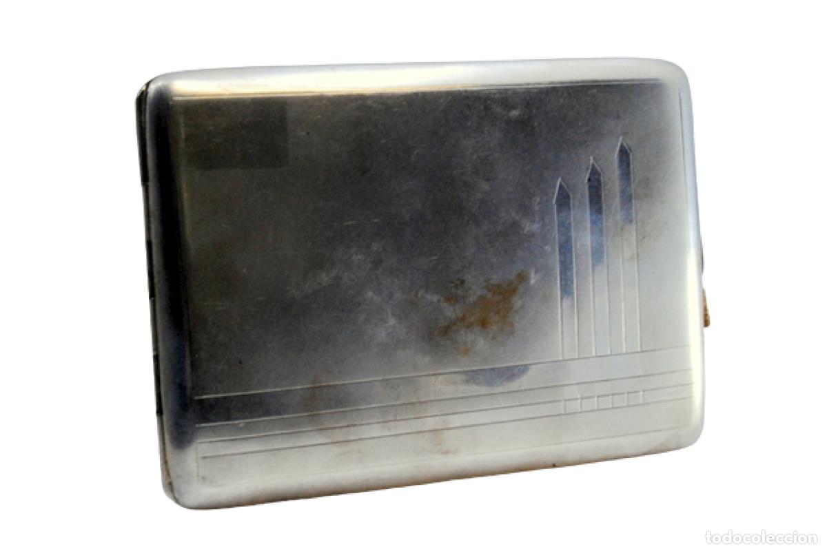 Antig&uuml;edades: Caja de cigarrillos, en plata - Foto 1