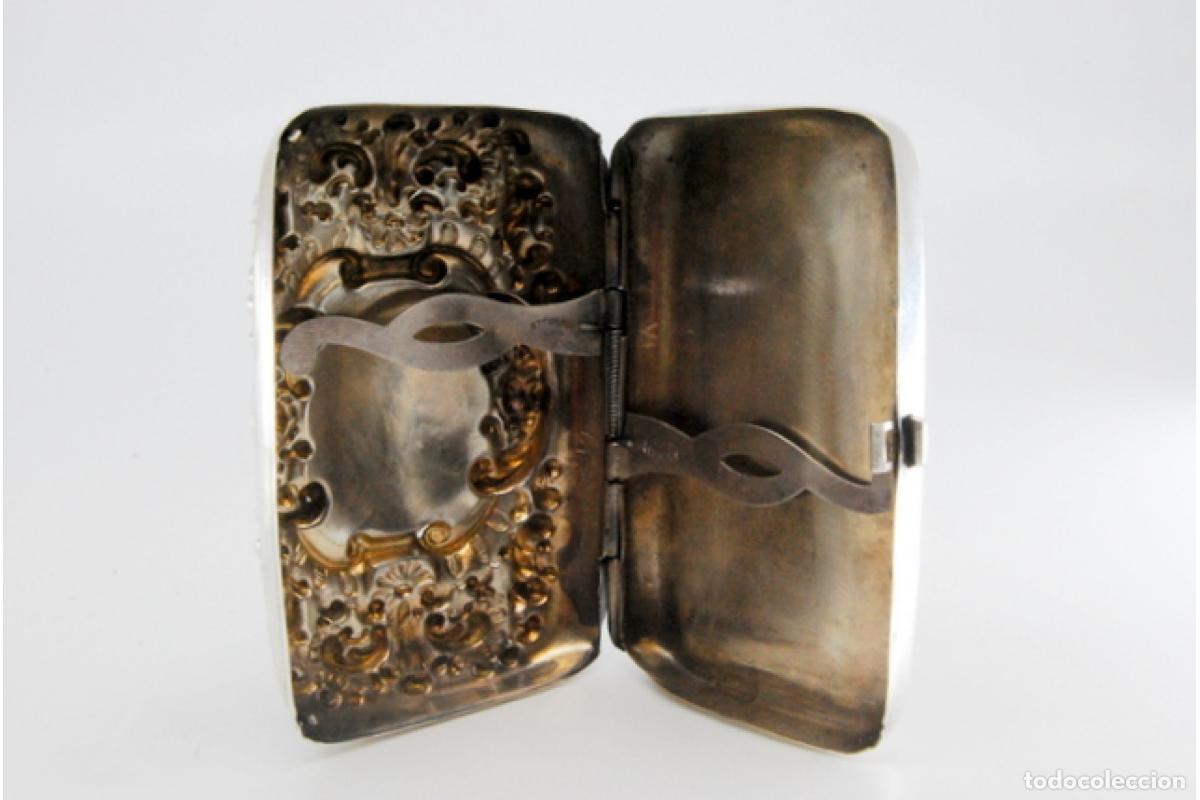 Antig&uuml;edades: Caja de cigarrillos, en plata - Foto 4