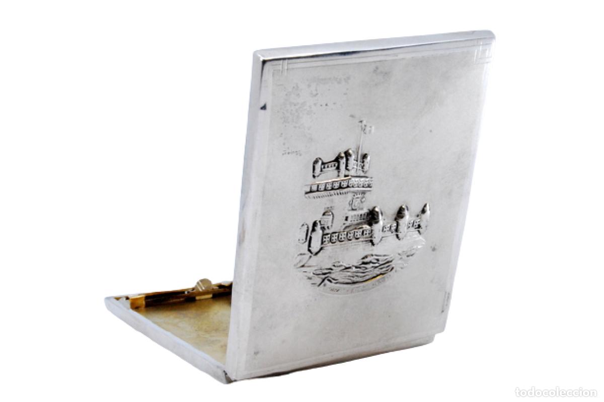 Antig&uuml;edades: Caja de cigarrillos, en plata - Foto 1