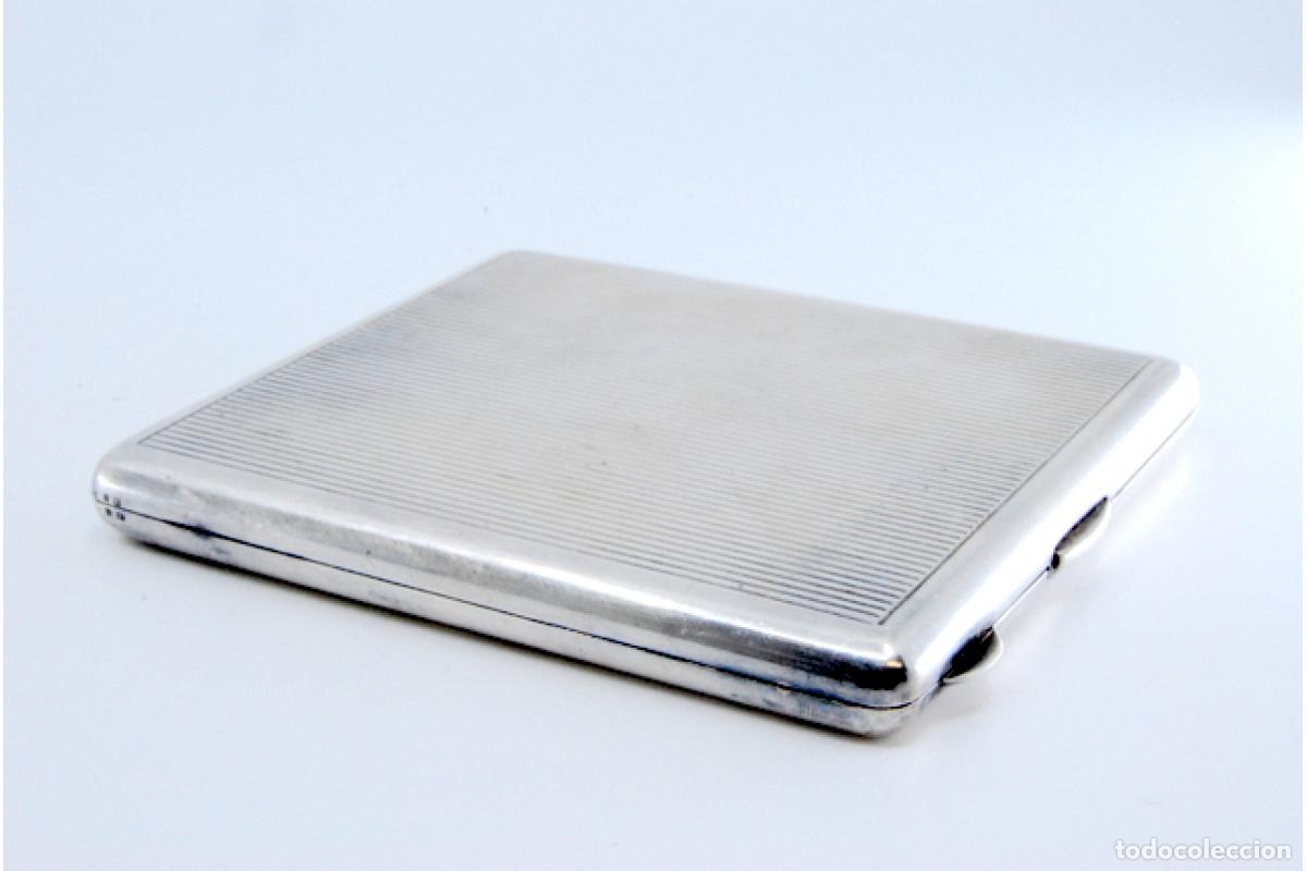 Antig&uuml;edades: Caja de cigarrillos, en plata - Foto 2