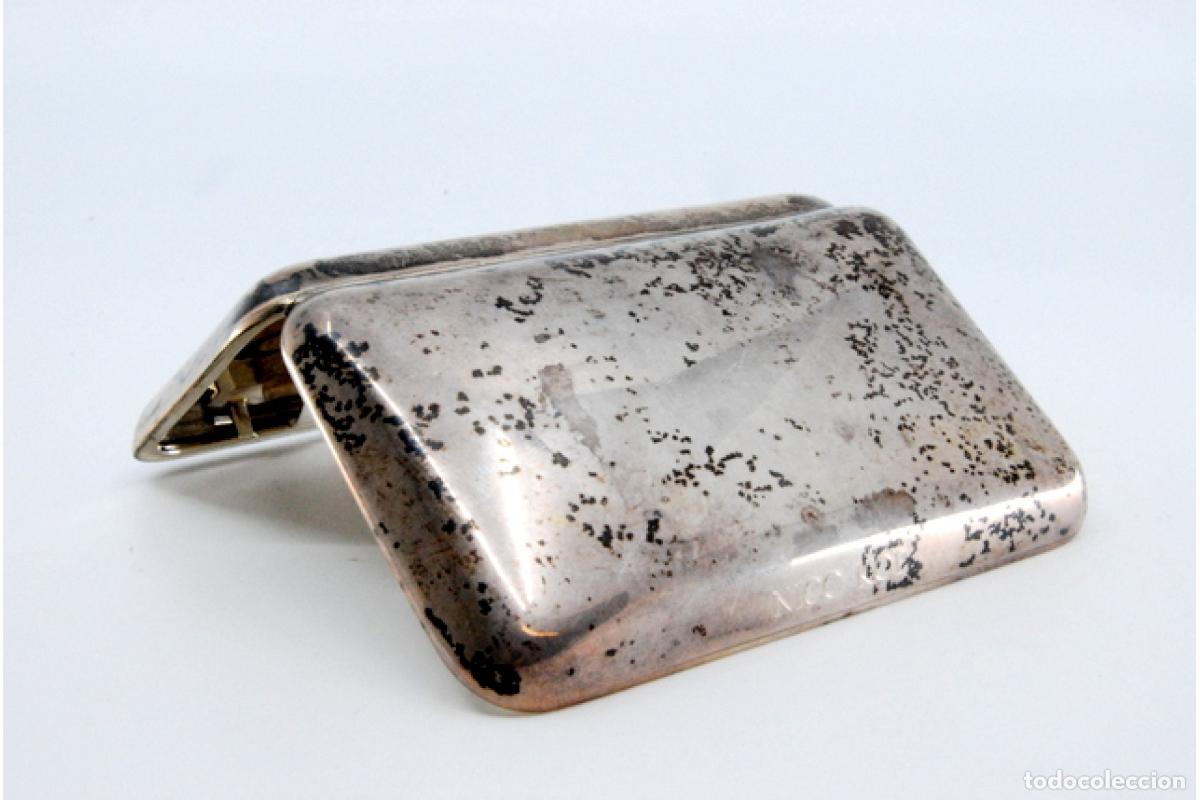 Antig&uuml;edades: Caja de cigarrillos, en plata - Foto 4