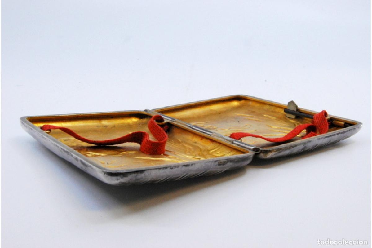 Antig&uuml;edades: Caja de cigarrillos, en plata - Foto 6
