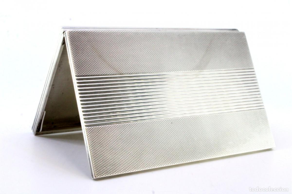 Antig&uuml;edades: Caja de cigarrillos, en plata - Foto 2