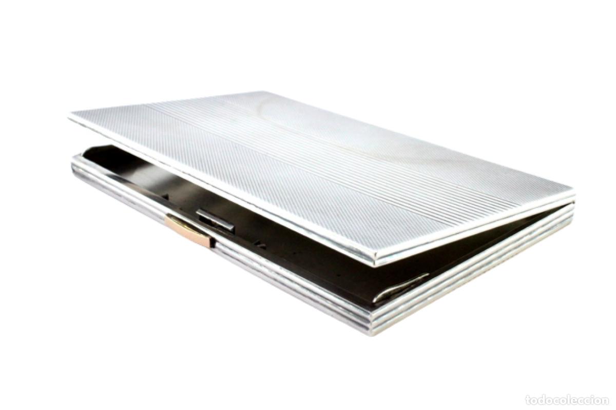 Antig&uuml;edades: Caja de cigarrillos, en plata - Foto 1