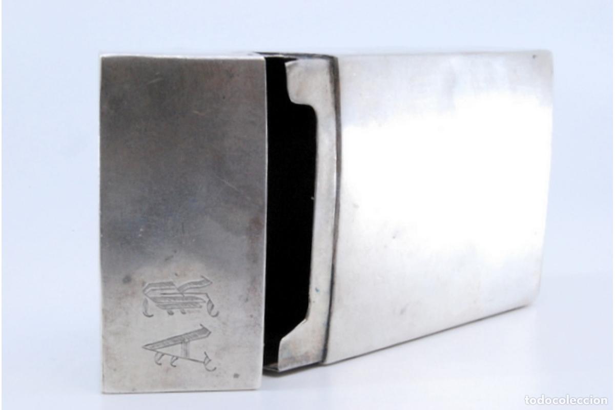 Antig&uuml;edades: Caja de cigarrillos, en plata - Foto 9
