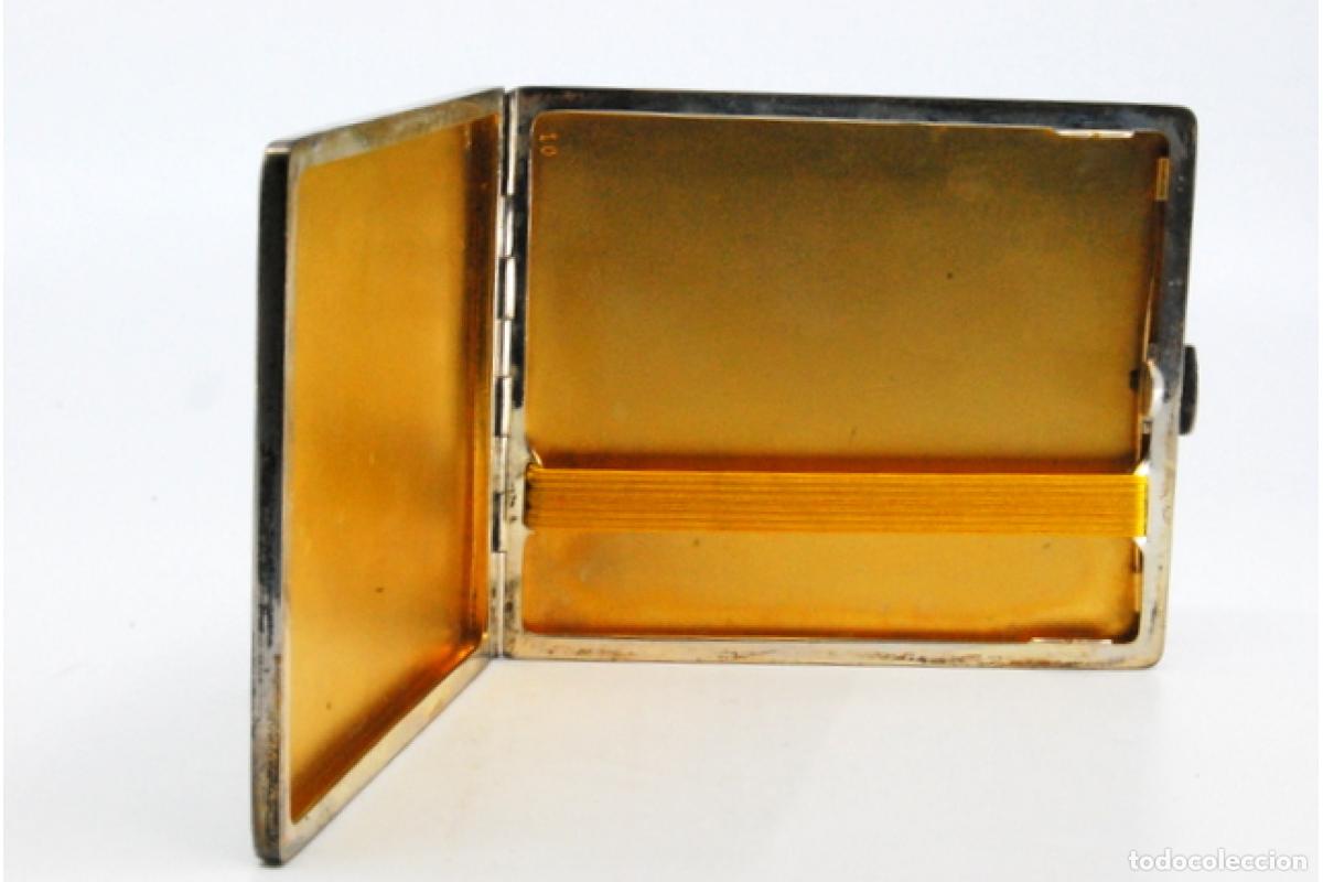 Antig&uuml;edades: Caja de cigarrillos, en plata - Foto 2
