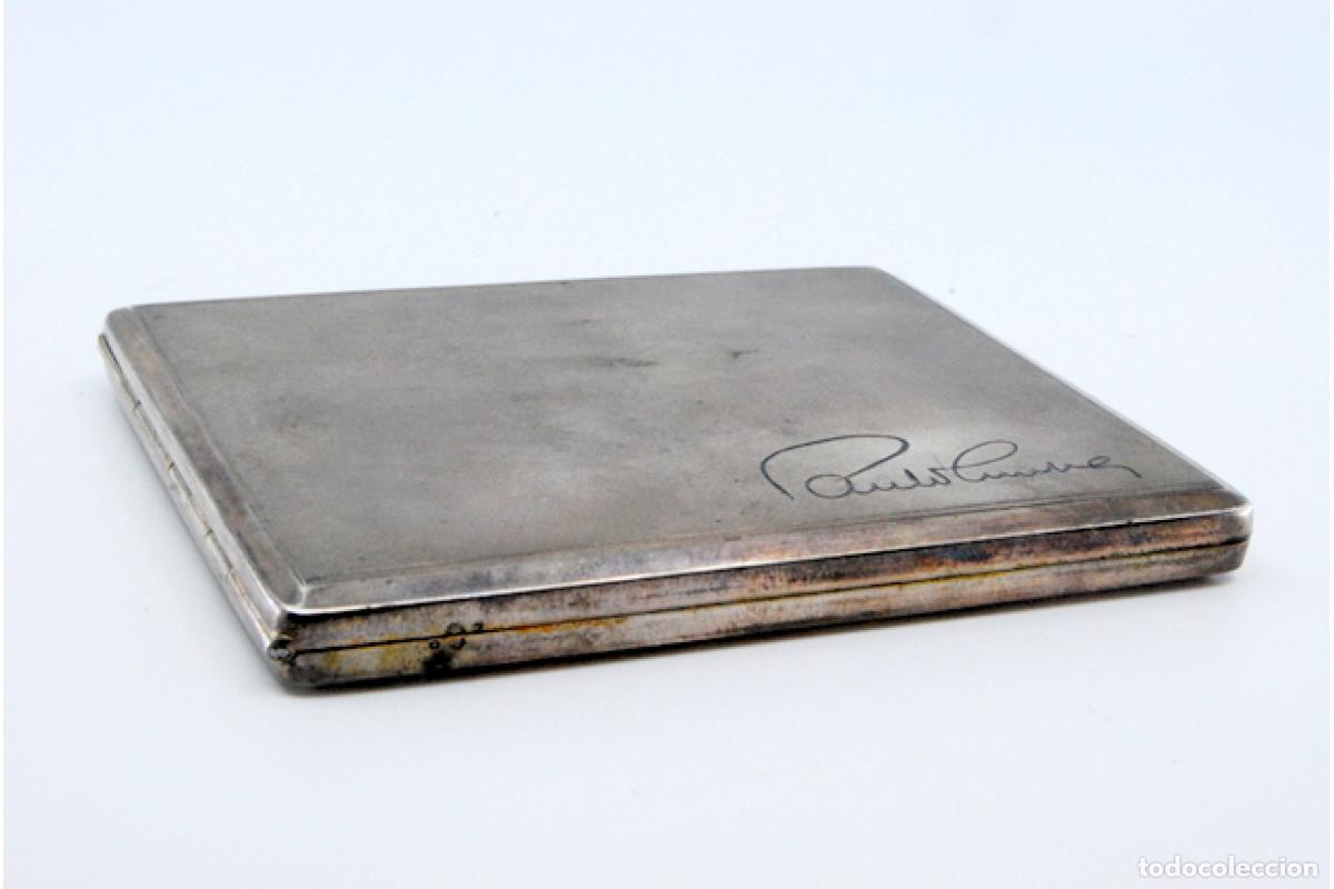 Antig&uuml;edades: Caja de cigarrillos, en plata - Foto 4