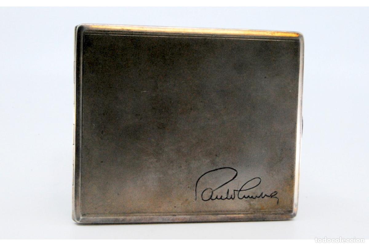 Antig&uuml;edades: Caja de cigarrillos, en plata - Foto 5