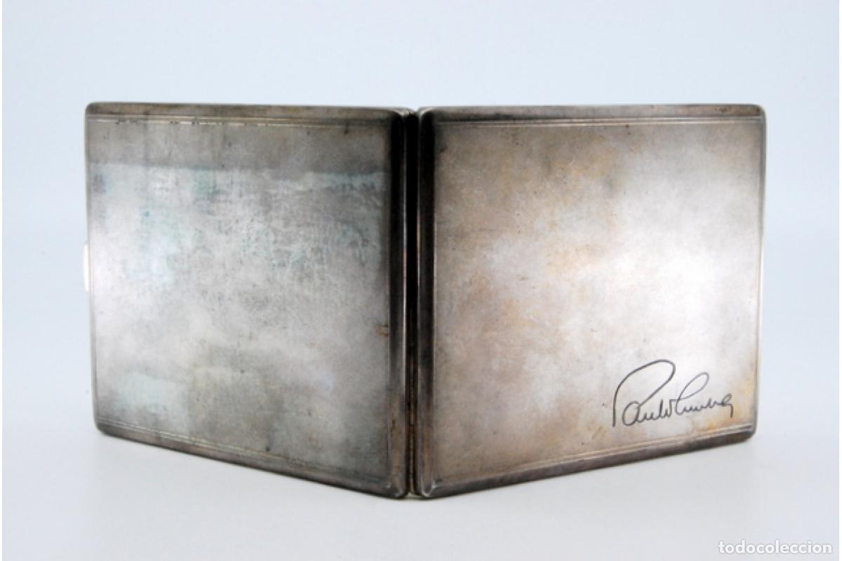 Antig&uuml;edades: Caja de cigarrillos, en plata - Foto 8