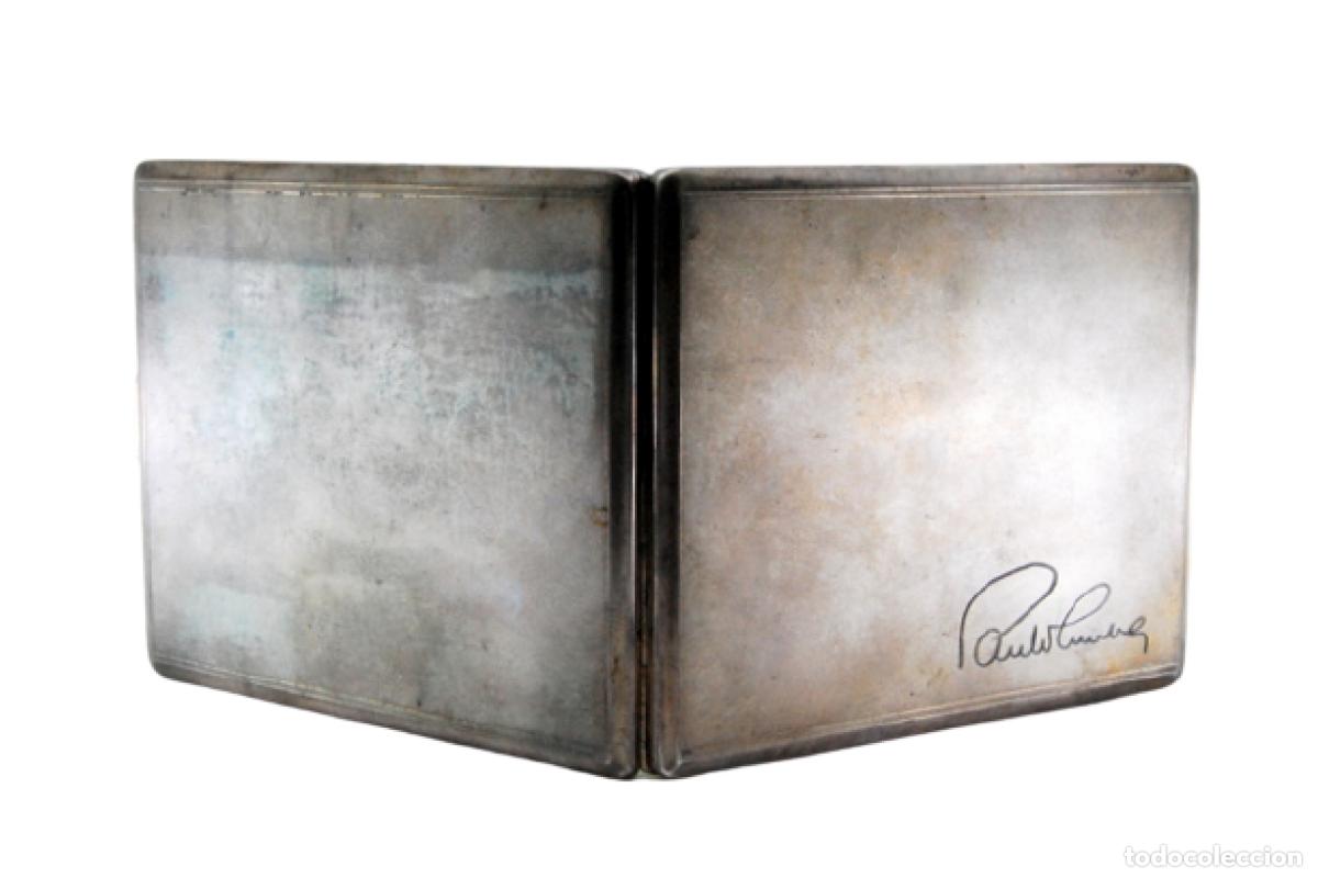 Antig&uuml;edades: Caja de cigarrillos, en plata - Foto 1