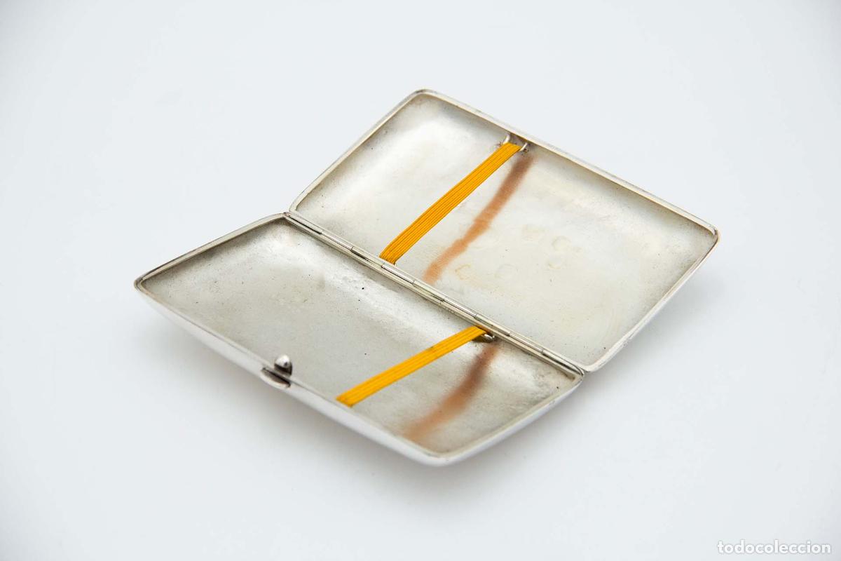 Antig&uuml;edades: Caja de cigarrillos, en plata - Foto 2