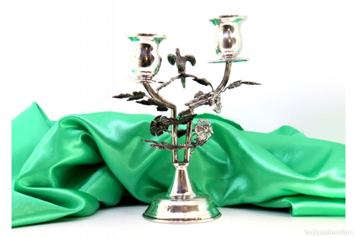 Antig&uuml;edades: candelabros de plata - Foto 2