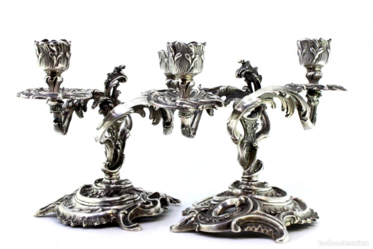 Antig&uuml;edades: candelabros de plata - Foto 5