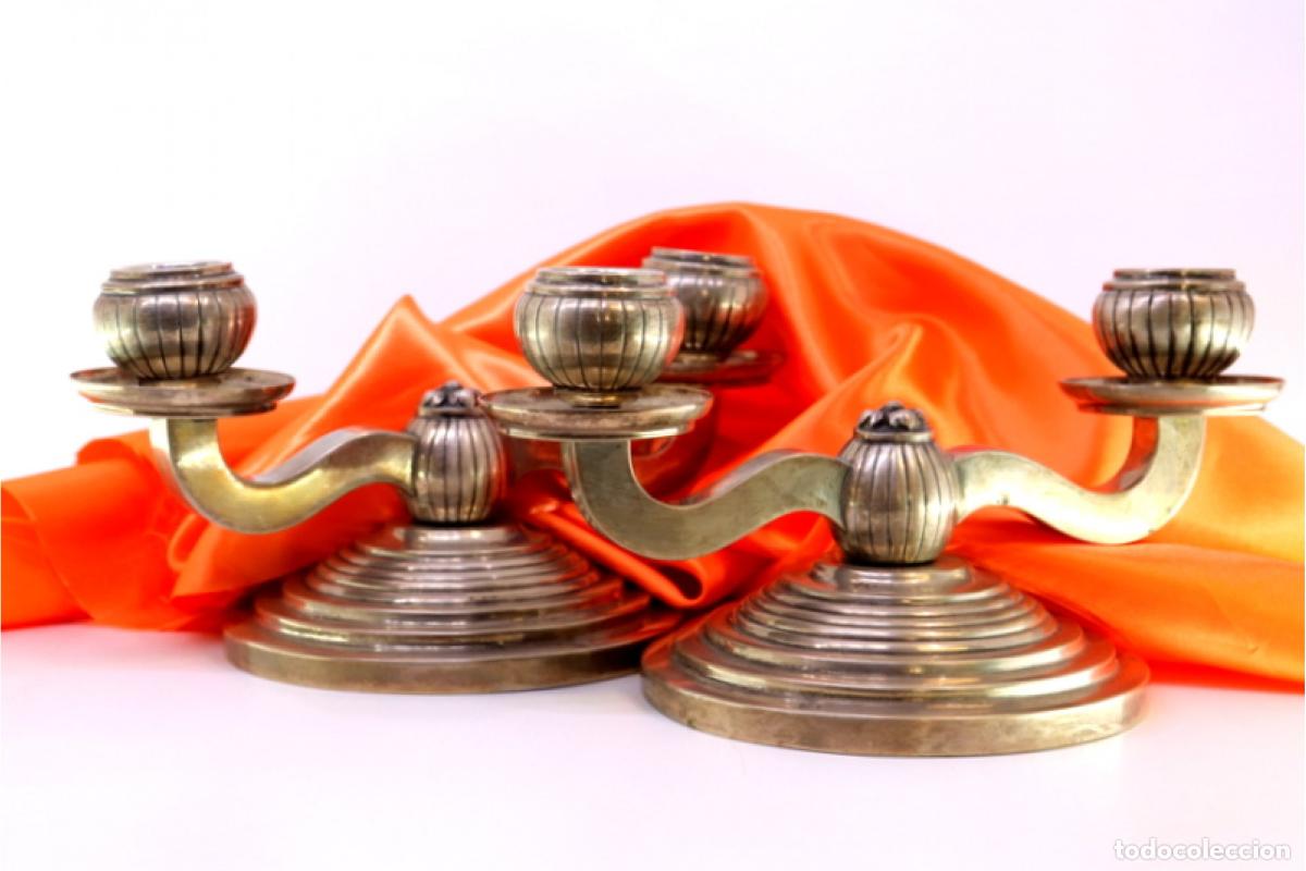 Antig&uuml;edades: candelabros de plata - Foto 1