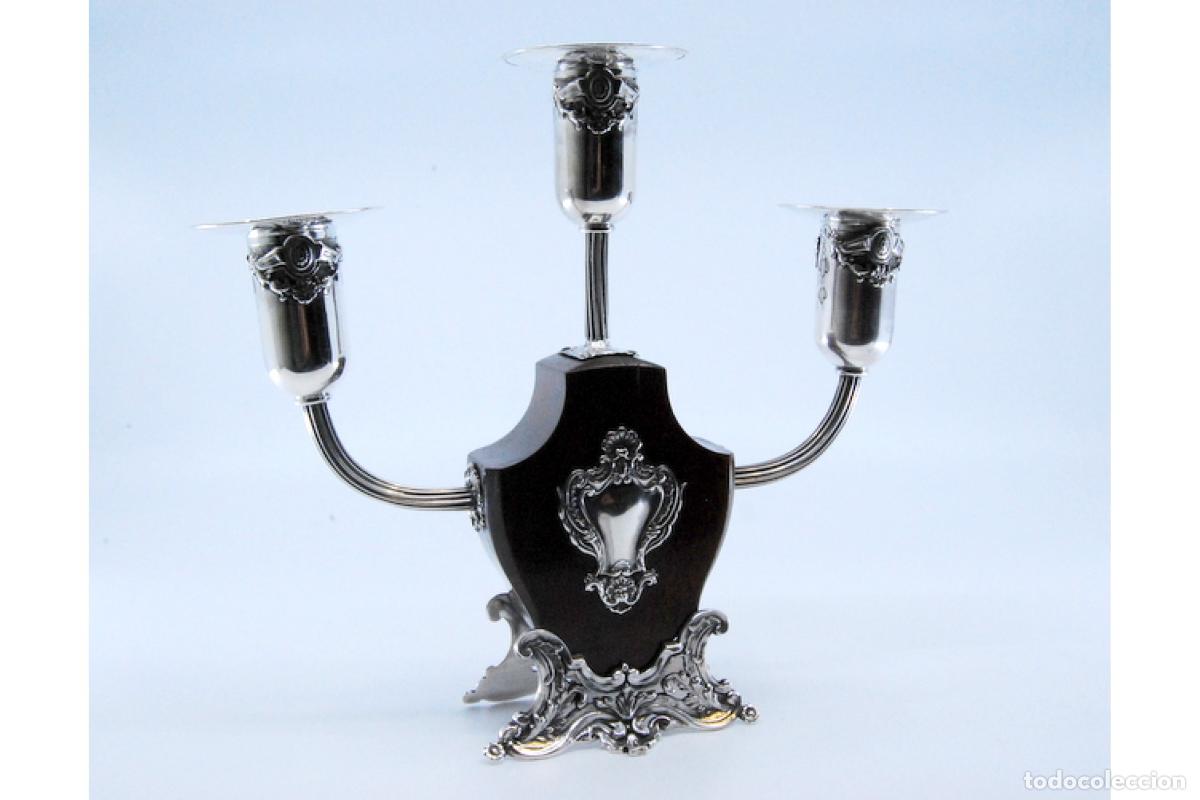 Antig&uuml;edades: candelabro de plata - Foto 4