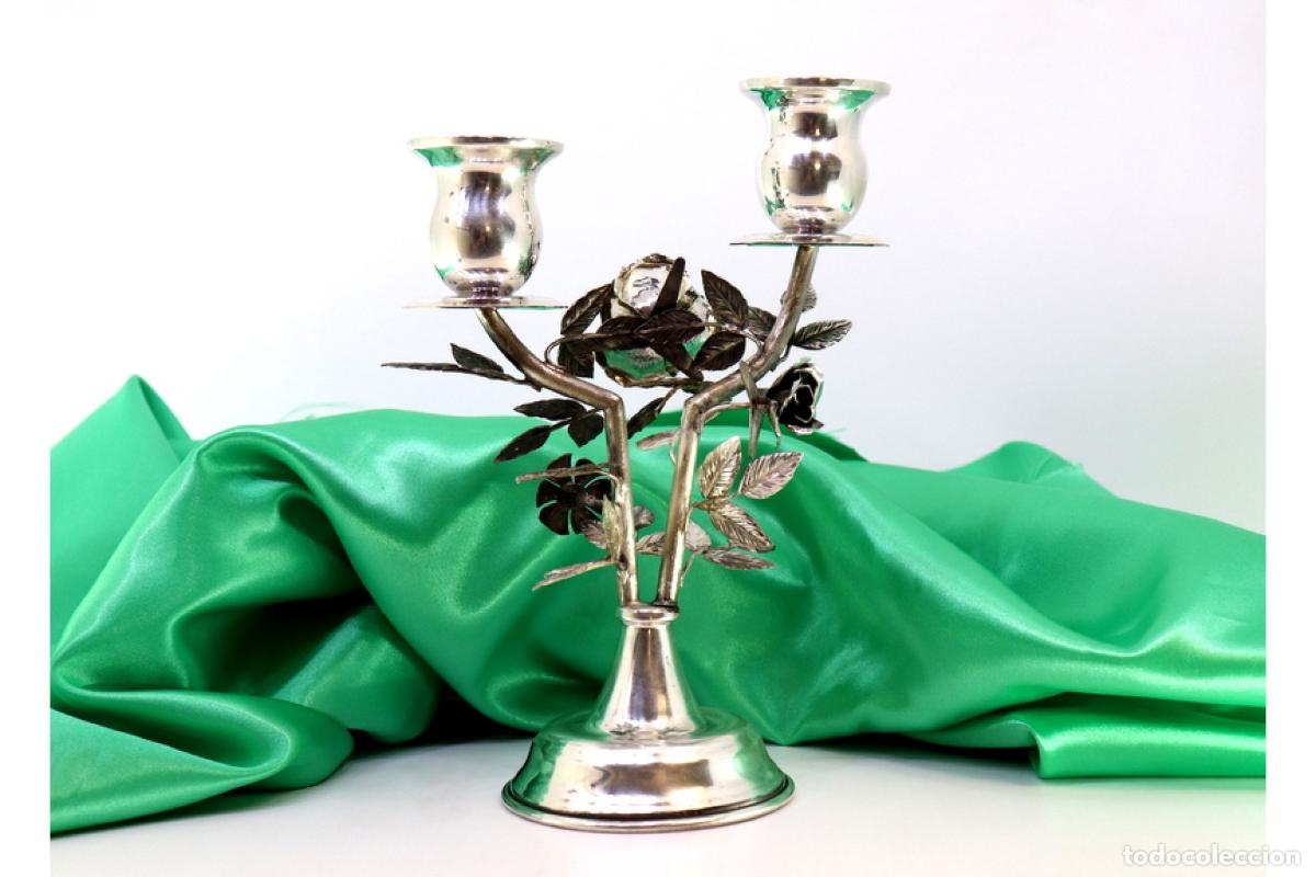 Antig&uuml;edades: candelabros de plata - Foto 2