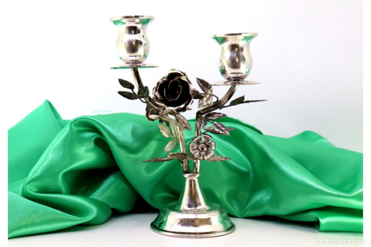 Antig&uuml;edades: candelabros de plata - Foto 3