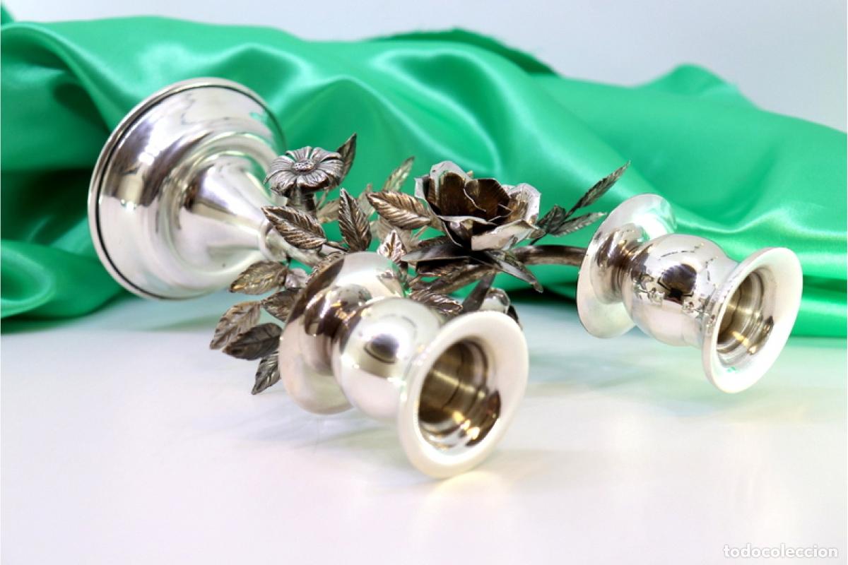 Antig&uuml;edades: candelabros de plata - Foto 6
