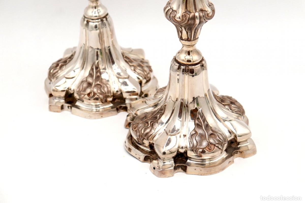 Antig&uuml;edades: candelabros de plata - Foto 6