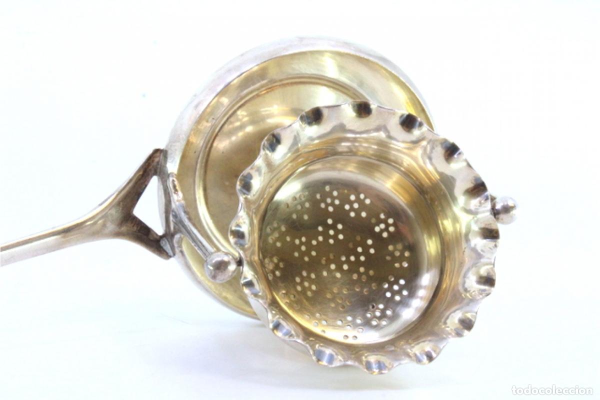 Antig&uuml;edades: Colador de t&eacute;, en plata - Foto 6