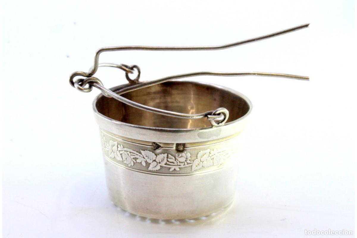 Antig&uuml;edades: Colador de t&eacute;, en plata - Foto 2