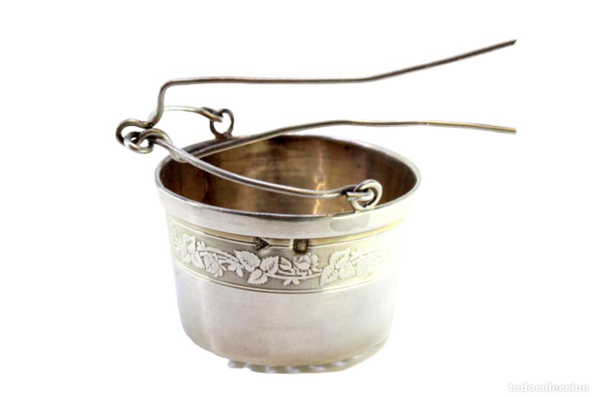Antig&uuml;edades: Colador de t&eacute;, en plata - Foto 1