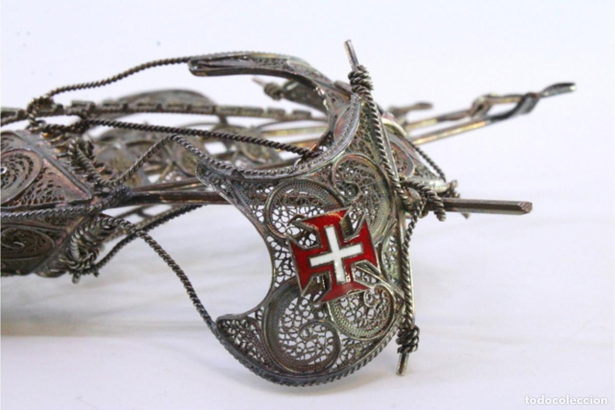 Antig&uuml;edades: Carabela de filigrana de plata. - Foto 6