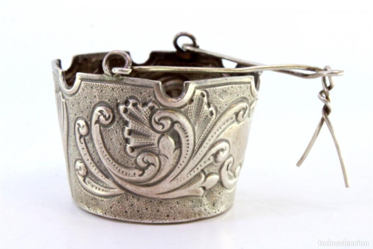 Antig&uuml;edades: Colador de t&eacute;, en plata - Foto 2