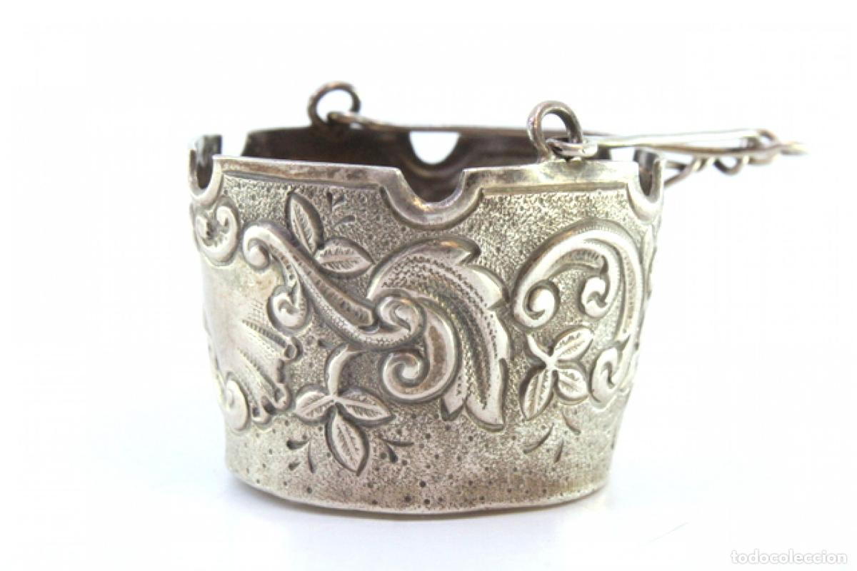 Antig&uuml;edades: Colador de t&eacute;, en plata - Foto 3