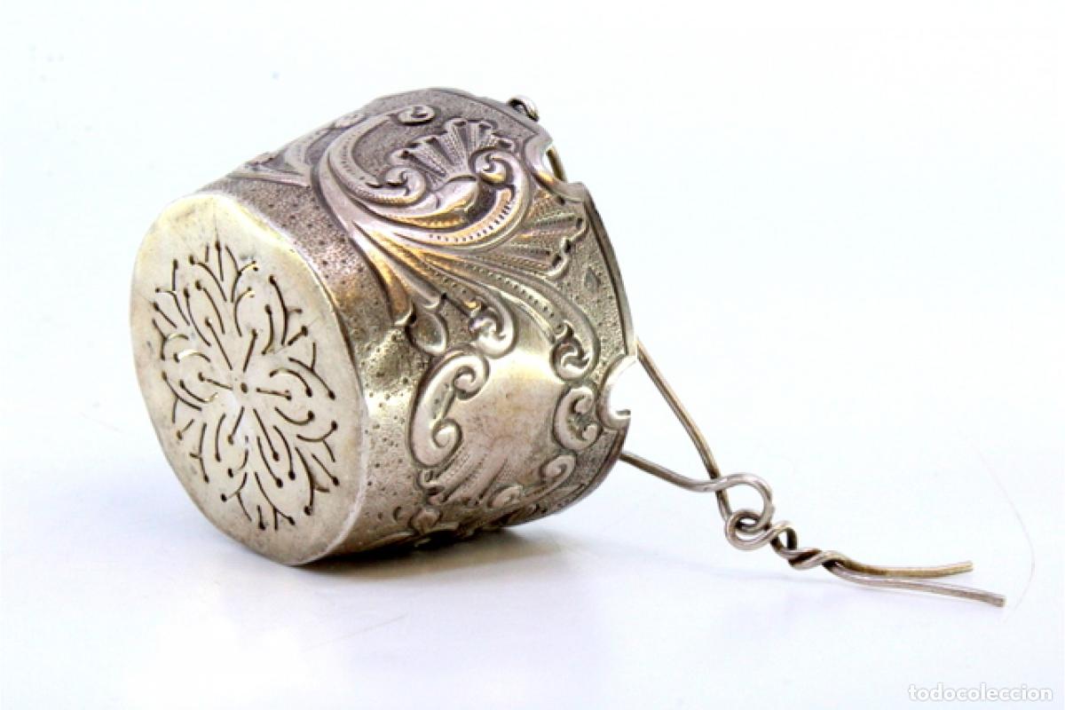 Antig&uuml;edades: Colador de t&eacute;, en plata - Foto 7