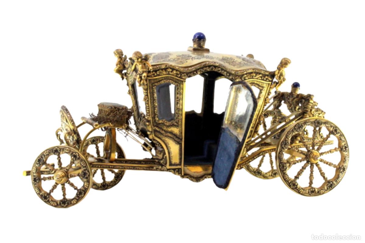 Antig&uuml;edades: Carruaje de plata dorada - Foto 1