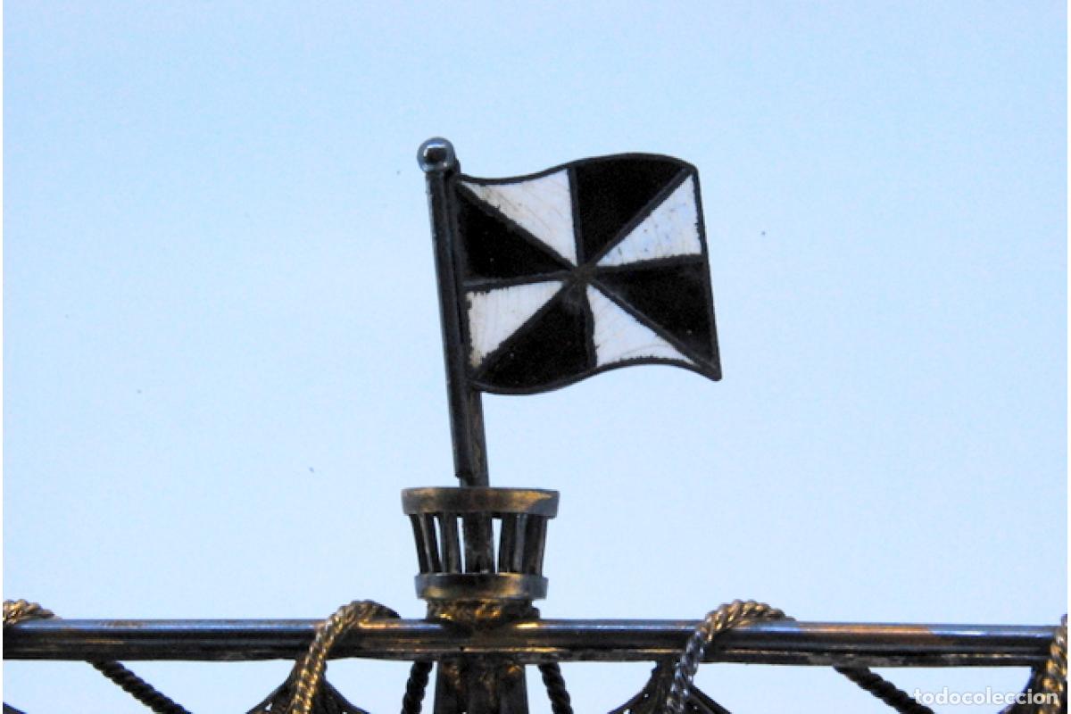 Antig&uuml;edades: Gale&oacute;n de filigrana de plata. - Foto 7