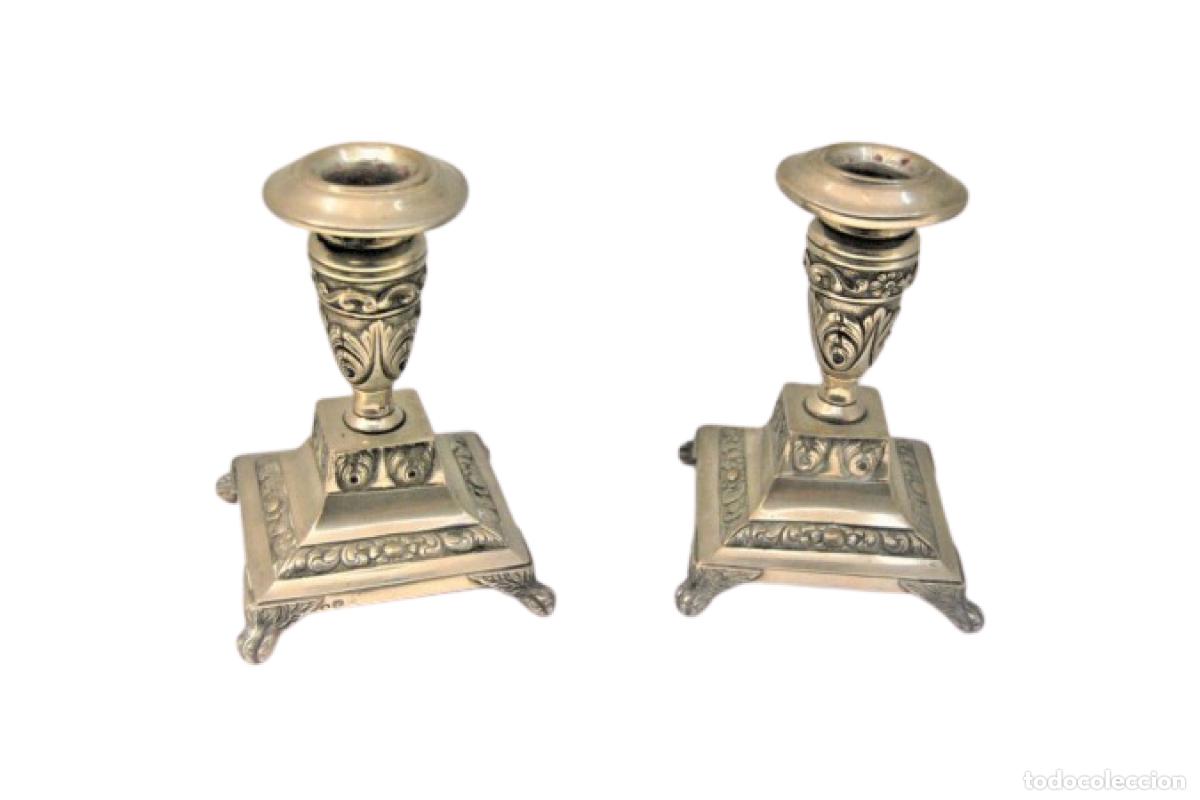 Antig&uuml;edades: candelabros de plata - Foto 1