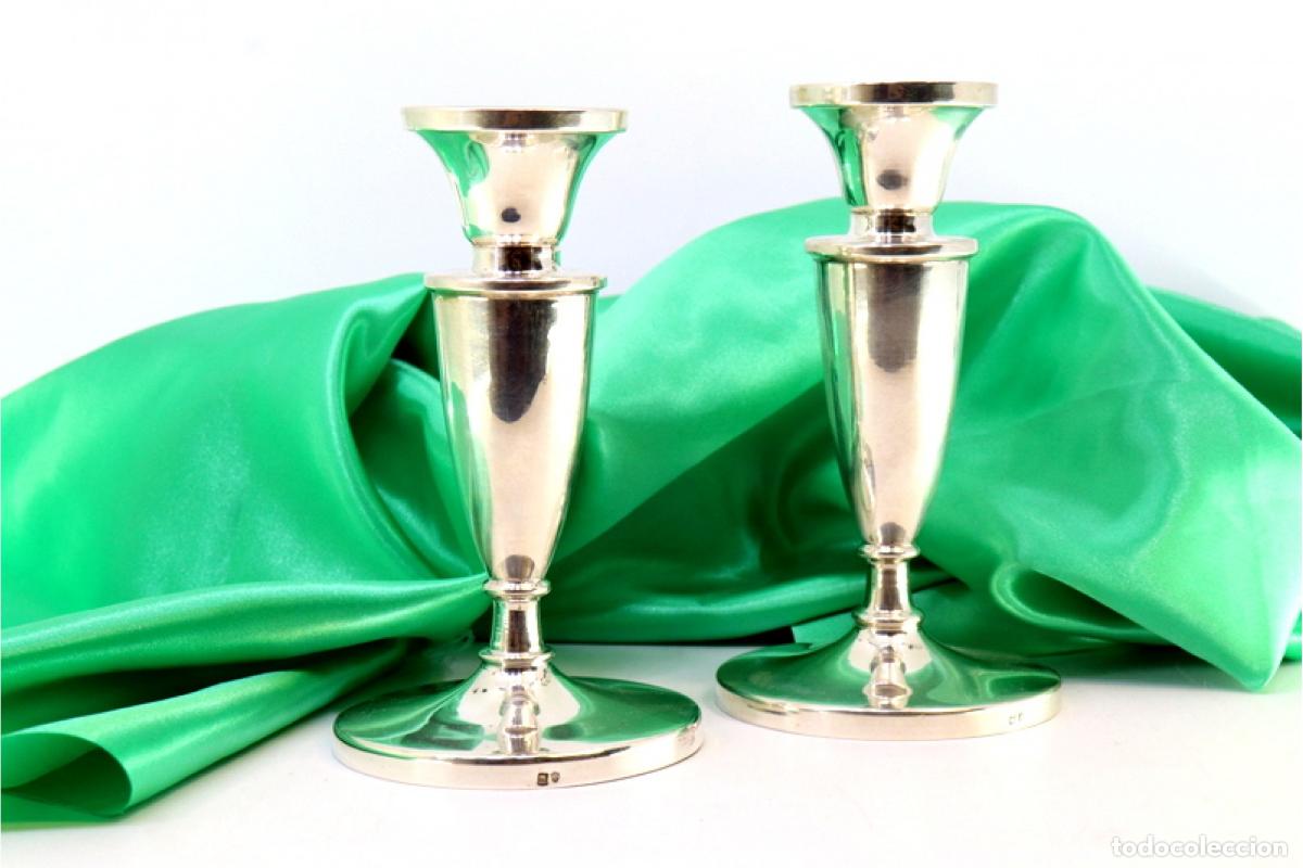 Antig&uuml;edades: candelabros de plata - Foto 1
