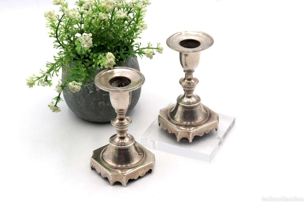 Antig&uuml;edades: candelabros de plata - Foto 1