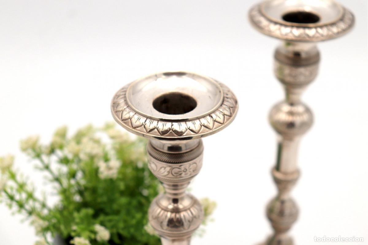 Antig&uuml;edades: candelabros de plata - Foto 6