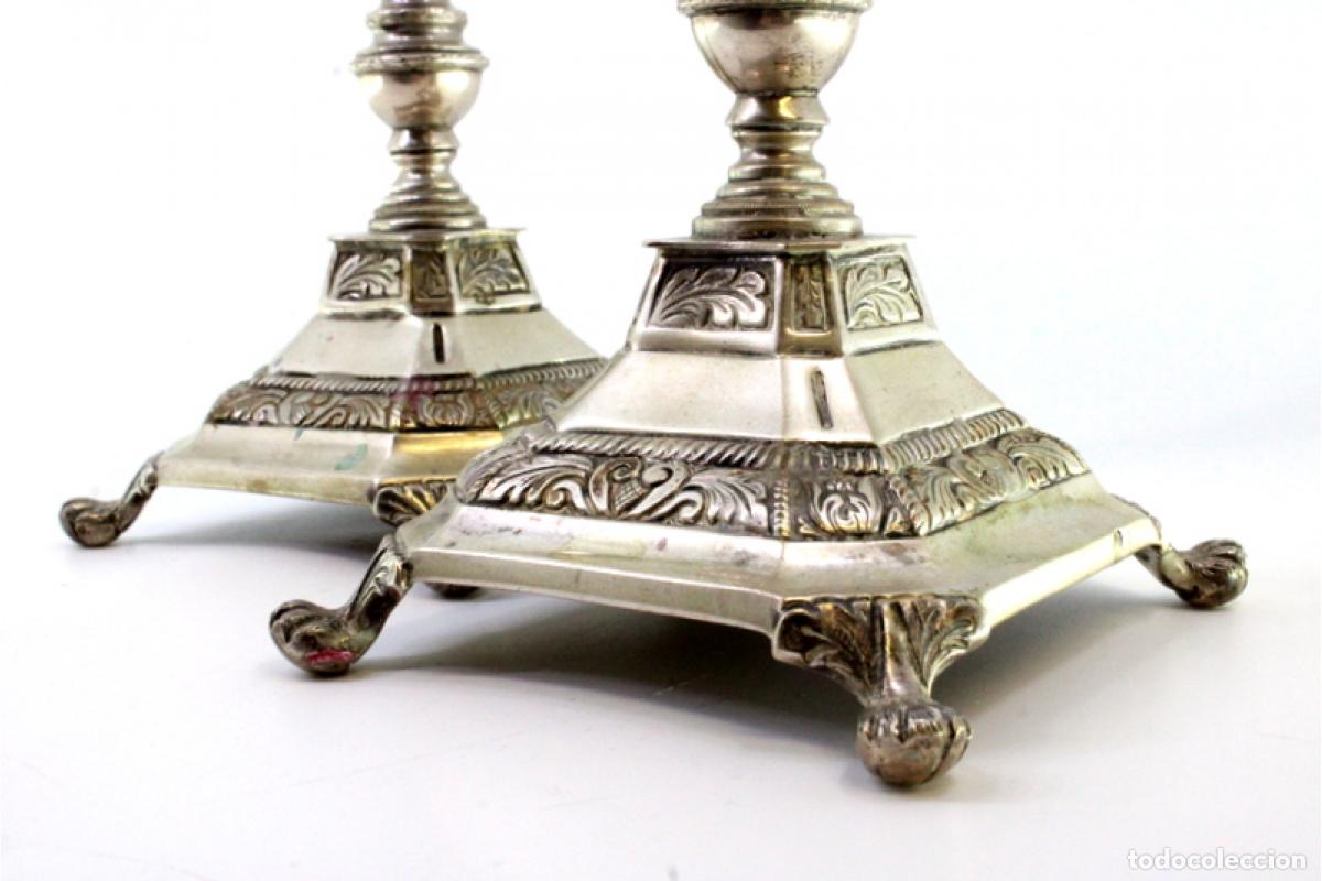 Antig&uuml;edades: candelabros de plata - Foto 2