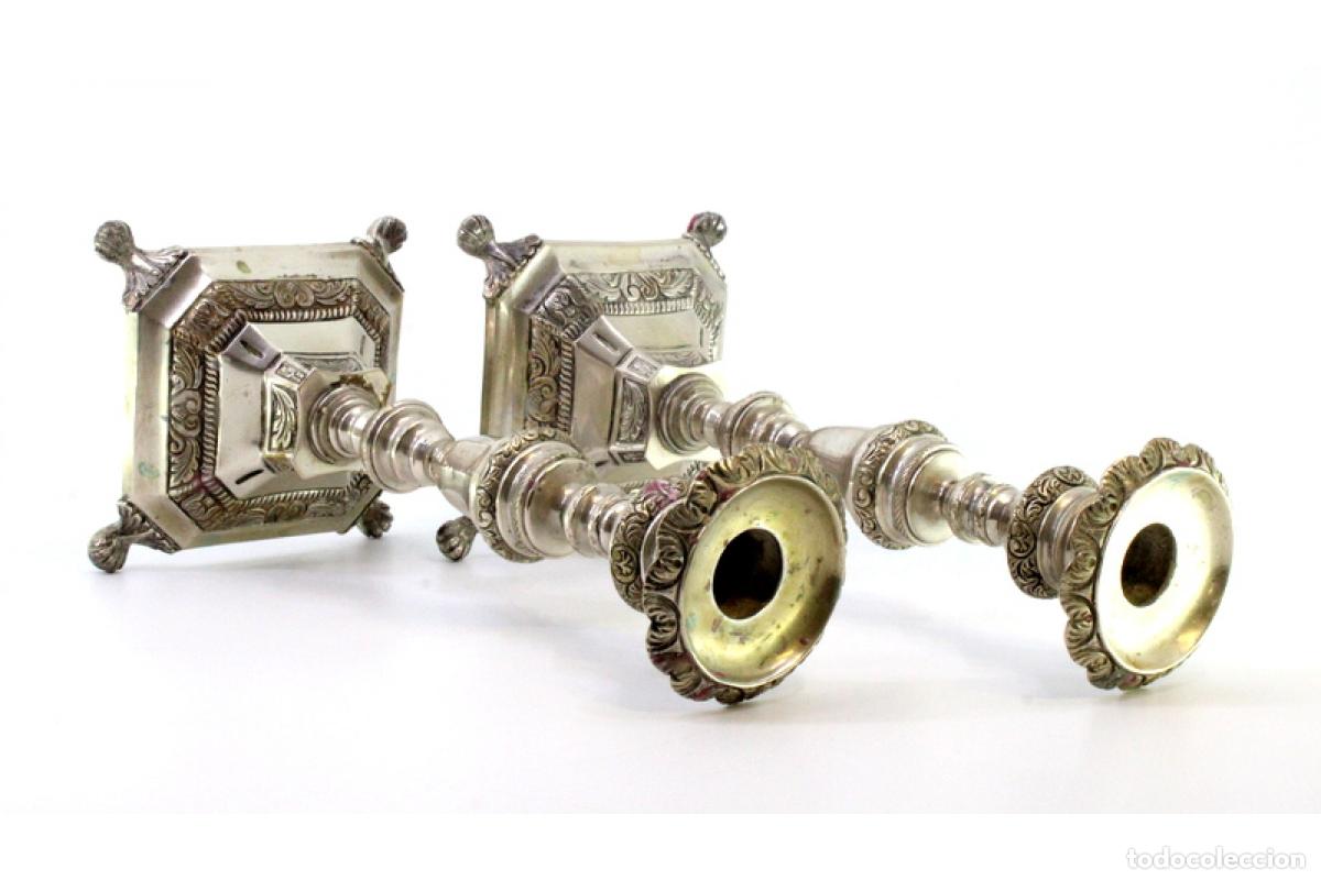 Antig&uuml;edades: candelabros de plata - Foto 4