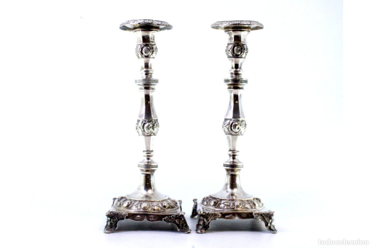 Antig&uuml;edades: candelabros de plata - Foto 2