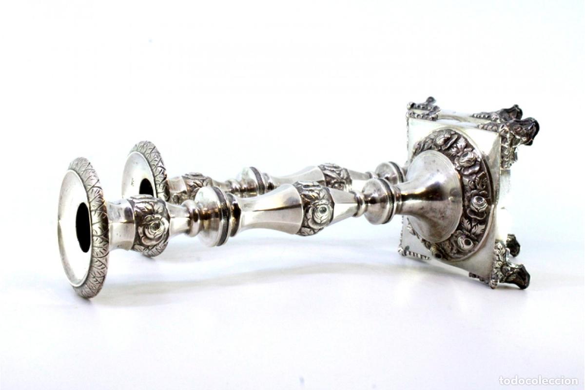 Antig&uuml;edades: candelabros de plata - Foto 3