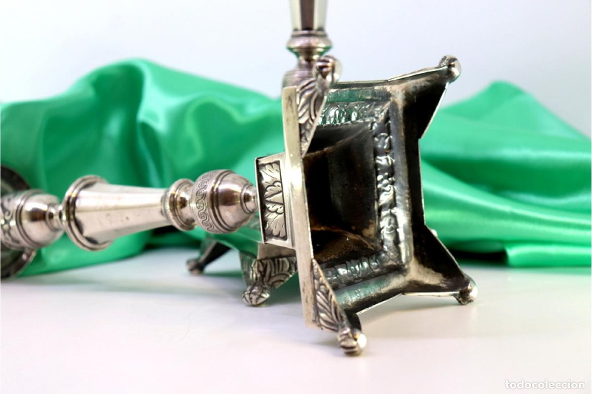 Antig&uuml;edades: candelabros de plata - Foto 3