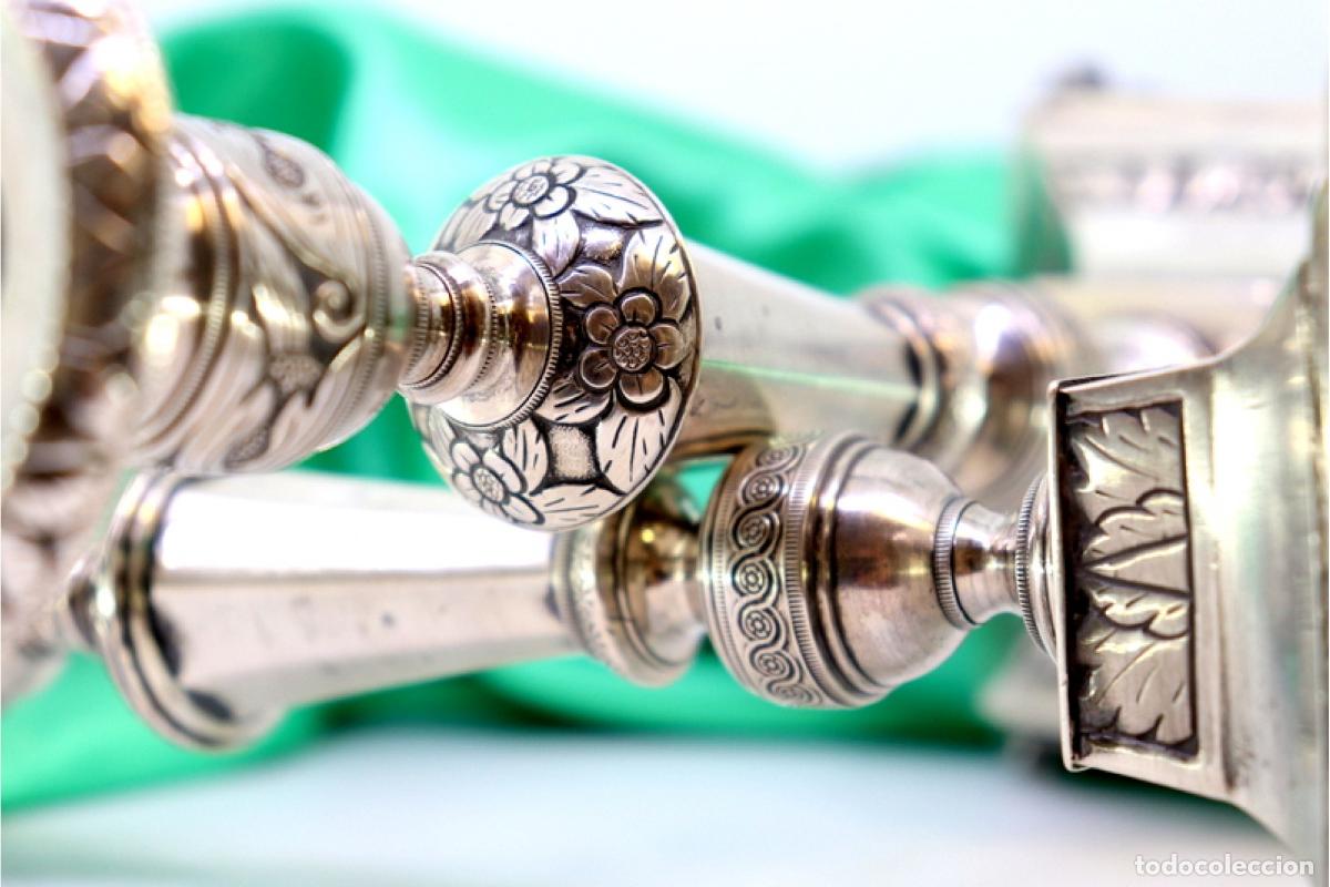 Antig&uuml;edades: candelabros de plata - Foto 6