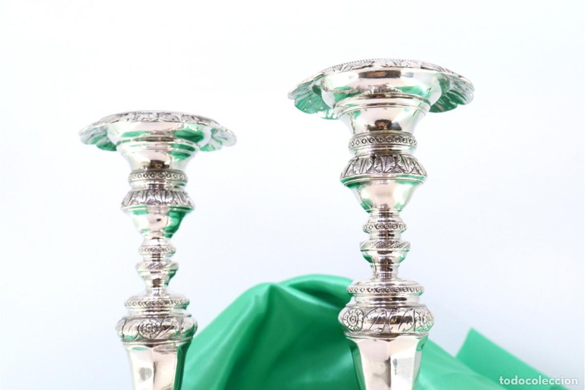 Antig&uuml;edades: candelabros de plata - Foto 2