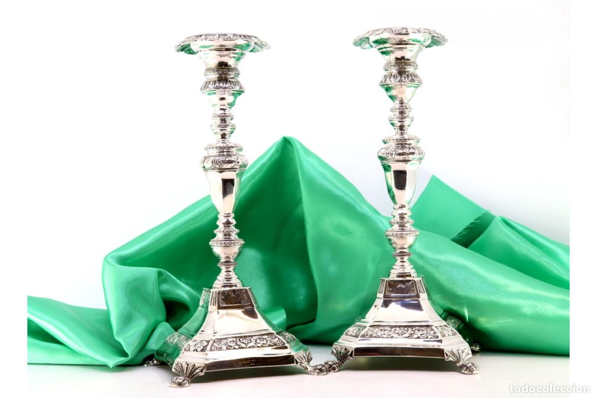Antig&uuml;edades: candelabros de plata - Foto 8