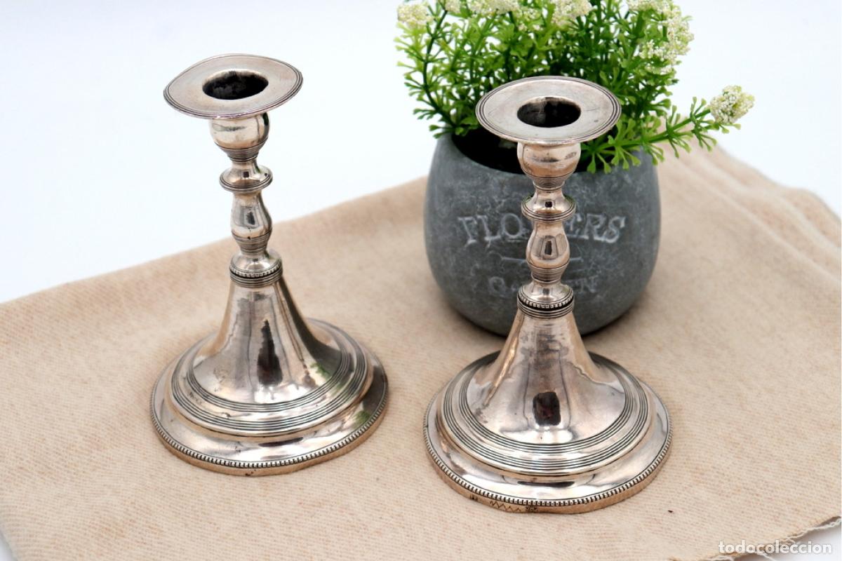Antig&uuml;edades: candelabros de plata - Foto 1