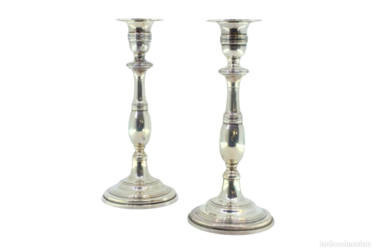 Antig&uuml;edades: candelabros de plata - Foto 1