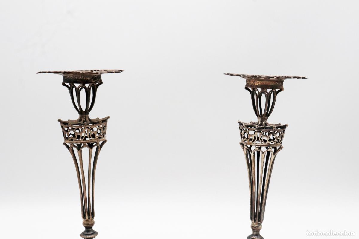 Antig&uuml;edades: candelabros de plata - Foto 2
